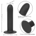 Черный силиконовый анальный стимулятор 7” Smooth Probe - 17,75 см черный 