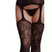 Эффектный комбинезон со стразами Suspender Rhinestone Bodystocking черный S-M-L