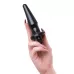 Черная анальная втулка Lacerta с вибрацией - 12,1 см черный 
