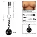 Утяжеленные зажимы-прищепки для сосков Nipple Grips Weighted Tweezer Nipple Clamps серебристый с черным 