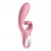 Розовый вибратор-кролик Hug Me - 21,2 см розовый 
