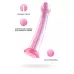 Розовый нереалистичный фаллоимитатор Jelly Dildo XL - 22 см розовый 