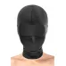 Сплошная маска-шлем с имитацией повязки для глаз черный 