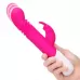 Розовый массажер для G-точки Slim Shaft thrusting G-spot Rabbit - 23 см розовый 