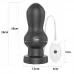 Черная анальная вибровтулка 7  King Sized Vibrating Anal Rammer - 18 см черный 