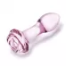 Набор из 3 стеклянных анальных пробок Rosebud Butt Plug Set нежно-розовый 