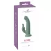 Зеленый вибратор-ротатор Luvio - 19,3 см зеленый 