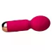 Ярко-розовый мини-wand вибратор для стимуляции эрогенных зон ярко-розовый 