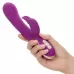 Фиолетовый вибратор-кролик Signature Silicone Thumping Rabbit с пульсирующим воздействием - 22,75 см фиолетовый 