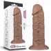 Коричневый фаллоимитатор Cubby dildo - 26,6 см коричневый 