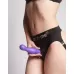 Фиолетовая насадка Strap-On-Me Dildo Plug Curvy size L фиолетовый 