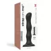 Черная насадка Strap-On-Me Dildo Geisha Balls size M черный 