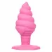 Розовая анальная пробка в виде мороженого Yum Bum Ice Cream Cone Butt Plug - 9,5 см розовый 