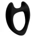 Черное эрекционное кольцо с рожками Wooomy Toro M черный 