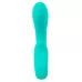 Бирюзовый вибратор NAIRA Dual Heads Vibrator - 17,5 см бирюзовый 