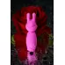 Розовый мини-вибратор Eromantica PUSS с ушками - 8,5 см розовый 