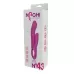 Розовый вибратор-кролик NAGHI NO.43 RECHARGEABLE DUO VIBRATOR - 23 см розовый 