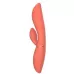 Оранжевый вибратор-кролик Carmen - 22,5 см оранжевый 