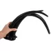 Набор из 3 длинных анальных пробок Super Long Flexible Butt Plug Set черный 