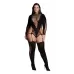 Оригинальный боди-комбинезон Kalyke XXIII Bodystocking with Turtleneck черный XL-XXL-XXXL