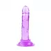 Фиолетовый анальный фаллоимитатор на присоске - 12 см фиолетовый 