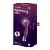 Сливовый вибратор для G-точки Spinning G-Spot 1 - 17 см сливовый 