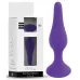 Фиолетовая анальная втулка Silcone Purple Plug Medium - 11 см фиолетовый 