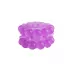Лиловое эрекционное кольцо с 2 рядами стимулирующих шариков лиловый 