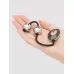 Серебристые шарики Inner Goddess Mini Silver Pleasure Balls 85g на черном силиконовом шнурке серебристый с черным 