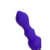 Фиолетовая анальная вибровтулка Curvy - 14 см фиолетовый 
