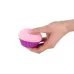 Розовый вакуум-волновой вибратор в форме капкейка розовый 