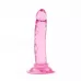 Розовый анальный фаллоимитатор на присоске - 12 см розовый 