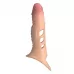 Телесная удлиняющая насадка на пенис с вибрацией телесный 