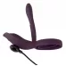 Фиолетовая насадка на член с клиторальным отростком и пультом ДУ RC Couple’s Vibrator 2 фиолетовый 