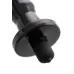 Черная анальная втулка Lacerta с вибрацией - 12,1 см черный 