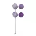 Набор из 4 фиолетовых вагинальных шариков Valkyrie фиолетовый 