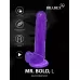 Фиолетовый реалистичный фаллоимитатор Mr. Bold L - 18,5 см фиолетовый 