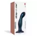 Темно-синяя насадка Strap-On-Me Dildo Plug Snaky size M темно-синий 