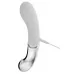 Двусторонний вибратор G-Spot LED - 18 см белый 
