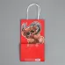 Подарочный крафтовый пакет «Только тебе» - 12x21x9 см красный 
