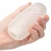 Двусторонний мастурбатор с серым стимулирующим шариком Reversible Squishy Ball Stroker прозрачный 