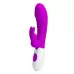 Лиловый вибратор-кролик Naughty Bunny - 19,8 см лиловый 