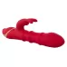 Красный вибратор-кролик с 3 подвижными кольцами Rabbit Vibrator with 3 Moving Rings - 23,7 см красный 
