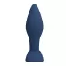 Синяя анальная пробка Bulb Plug - 12,1 см синий 