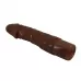 Коричневый реалистичный вибратор Jermaine - 19,5 см коричневый 