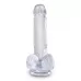 Прозрачный фаллоимитатор King Cock Clear 6  Cock with Balls - 17,8 см прозрачный 