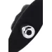 Черная вибровтулка с полой серединой в виде сердечка Cordis M - 14 см черный 
