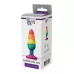 Разноцветная анальная втулка RAINBOW ANAL PLUG MEDIUM - 14 см разноцветный 