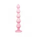 Розовая анальная цепочка с кристаллом Buddy - 17,7 см розовый 