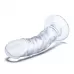 Стеклянный фаллоимитатор из стекла 7’’ Curved Realistic Glass Dildo With Veins - 15,9 см прозрачный 